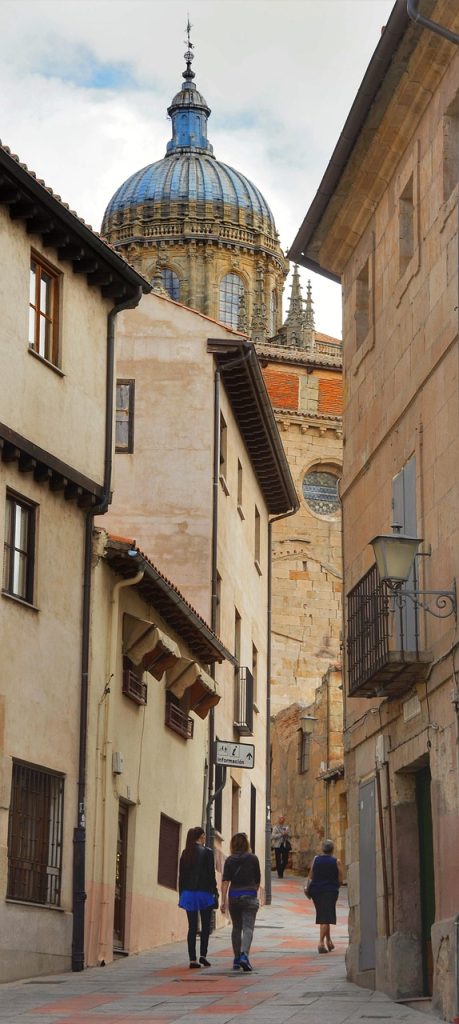 spanish, narrow, street, architecture, old, spain